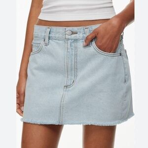 Aritzia - Denim Forum - The Tori Mini Denim Skirt waist 24